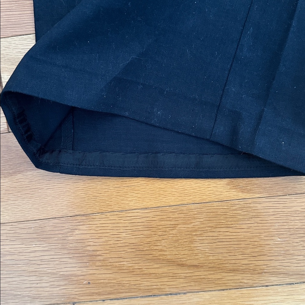 Banana Republic Size 4 Black Linen High Waist Pleated Wide Leg Pants in Size 4 - Picture 12 of 16
